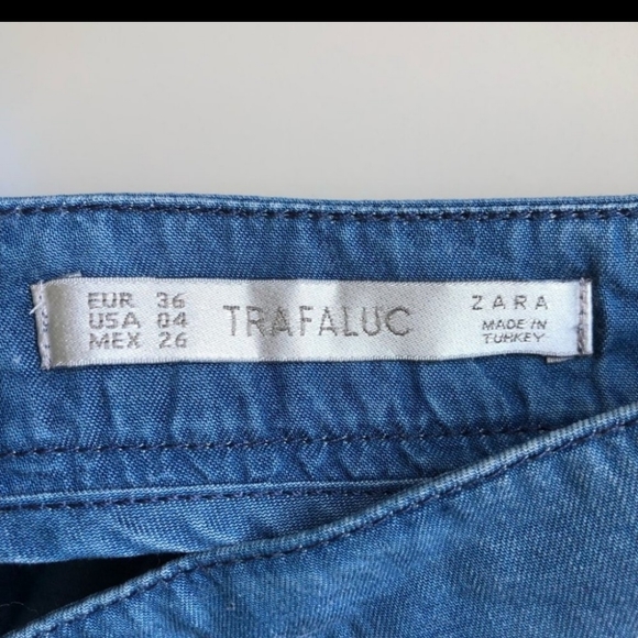 2 for 30$ ☀️ Zara Trafaluc Lyocell Blue Chambray - Picture 4 of 4